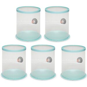 5pcs Round 10" Transparent Cake Box Blue Clear Lid (26x24cm) 5pcs Round 10" Transparent Cake Box Blue Clear Lid (26x24cm)
