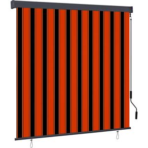 Outdoor Roller Blind Orange And White 180 X 250 Cm Fabric Vidaxl Outdoor Roller Blind Orange And White 180 X 250 Cm Fabric Vidaxl