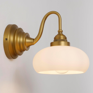 Does Not Apply Vintage Gooseneck Sconce Wall Lighting With Milk White Glass Shade,Industrial Ba Does Not Apply Vintage Gooseneck Sconce Wall Lighting With Milk White Glass Shade,Industrial Ba