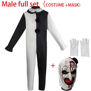 Does Not Apply Terrifierr Cosplay Costume 1 Set Female Or Male Horror Carnival Party Skin-Tight Does Not Apply Terrifierr Cosplay Costume 1 Set Female Or Male Horror Carnival Party Skin-Tight