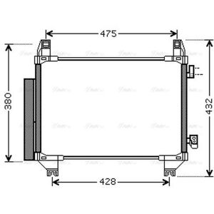 Ava Cooling Ava Aircon Condenser To5665d For Toyota Vitz (2011) Vitz 1.0 Vvti Etc Ava Cooling Ava Aircon Condenser To5665d For Toyota Vitz (2011) Vitz 1.0 Vvti Etc