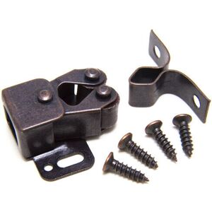 Onestopdiy New 100 X Double Roller Catch Cupboard Fasteners Bronzed Antique + Screws - Ones Onestopdiy New 100 X Double Roller Catch Cupboard Fasteners Bronzed Antique + Screws - Ones