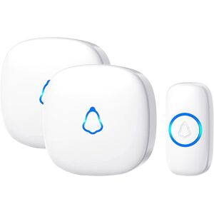 Wireless Doorbell, Waterproof Plug In Doorbell With 2 Receivers Cordless Chime K Wireless Doorbell, Waterproof Plug In Doorbell With 2 Receivers Cordless Chime K