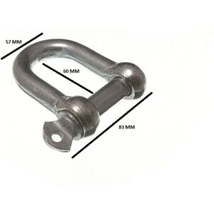 Onestopdiy D Shackle U Lock And Pin Wire Rope Fastener 16mm 5/8 Bzp Pack Size 4 Onestopdiy D Shackle U Lock And Pin Wire Rope Fastener 16mm 5/8 Bzp Pack Size 4