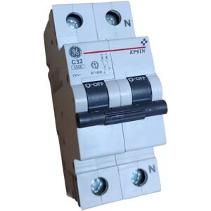 Ge Power 671856 Ep41nc32 Circuit Breaker Magnetic Thermal 1p N 32a 4.5ka Ge Power 671856 Ep41nc32 Circuit Breaker Magnetic Thermal 1p N 32a 4.5ka