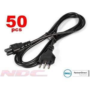 50 X New Dell 1.8m (6ft) Italian 3-Pin C5 Clover Power Cable/lead 250v (Joblot) 50 X New Dell 1.8m (6ft) Italian 3-Pin C5 Clover Power Cable/lead 250v (Joblot)