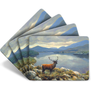 Does Not Apply Stag Lake Large Table Mats By Wildlife Artist Set Of 4 - Non-Slip - Cork-Backed Does Not Apply Stag Lake Large Table Mats By Wildlife Artist Set Of 4 - Non-Slip - Cork-Backed