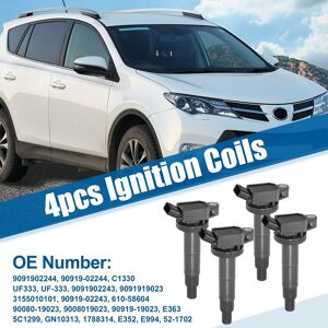 X Autohaux 4 Pcs Ignition Coil For Toyota Camry Rav4 Solara 2.4l 90919-02244 C1330 Uf333 X Autohaux 4 Pcs Ignition Coil For Toyota Camry Rav4 Solara 2.4l 90919-02244 C1330 Uf333