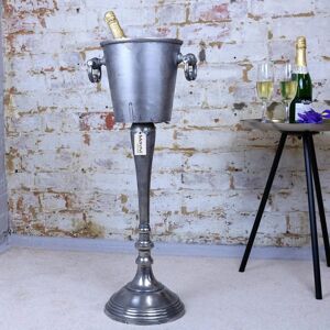 Maravi Indus Floor Standing Champagne Bucket Distressed Look Heavy Wine Cooler Ice Gift Maravi Indus Floor Standing Champagne Bucket Distressed Look Heavy Wine Cooler Ice Gift