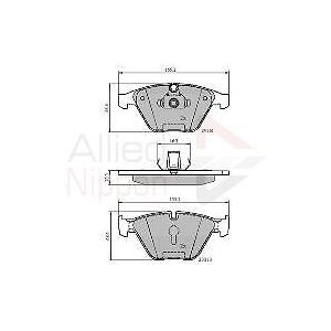 Comline Brake Pad Front Axle To Fit Bmw 3 04->13, X1 09->11, Z4 09->16 Comline Brake Pad Front Axle To Fit Bmw 3 04->13, X1 09->11, Z4 09->16
