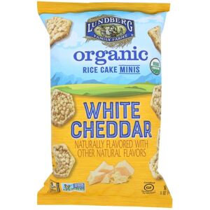 Organic White Cheddar Rice Cake Minis 5 Oz(Case Of 6) By Lundberg Organic White Cheddar Rice Cake Minis 5 Oz(Case Of 6) By Lundberg