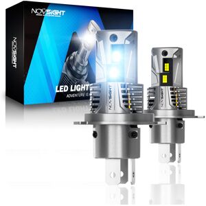 Novsight 2x H4 Led Headlight Bulbs 100w 22000lm Hi-Lo Beam 6500k Super Bright Uk Novsight 2x H4 Led Headlight Bulbs 100w 22000lm Hi-Lo Beam 6500k Super Bright Uk