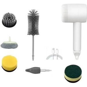 Sodial 2x(6-Brush Electric Rotating Cleaning Brush Multifunctional Handheld8128 Sodial 2x(6-Brush Electric Rotating Cleaning Brush Multifunctional Handheld8128