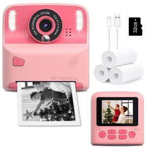 Amzelas Instant Print Camera For Kids, Christmas Birthday For Age 3-12 Girls Boys Gifts, Amzelas Instant Print Camera For Kids, Christmas Birthday For Age 3-12 Girls Boys Gifts,
