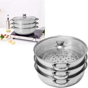 Soup Steam Pot Thickened Stainless Steel Multifunctional Large Capacity Double Soup Steam Pot Thickened Stainless Steel Multifunctional Large Capacity Double