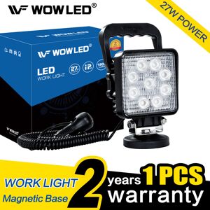 Wowled 27w 12v Led Work Light Offroad Flood Lamp Square Floodlight Truck Boat Wowled 27w 12v Led Work Light Offroad Flood Lamp Square Floodlight Truck Boat