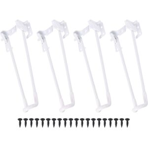 Uxcell Folding Table Legs, 4pcs 27cm(10.6") Metal Foldable Coffee Table Legs, White Uxcell Folding Table Legs, 4pcs 27cm(10.6") Metal Foldable Coffee Table Legs, White