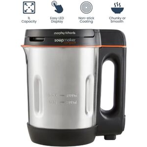 Morphy Richards Compact 1l Soup & Smoothie Maker Led Timer Smooth Or Chunky Morphy Richards Compact 1l Soup & Smoothie Maker Led Timer Smooth Or Chunky