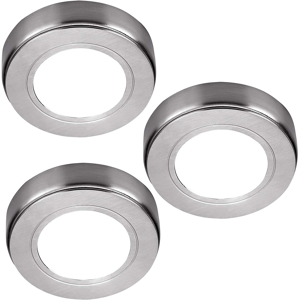 Does Not Apply 3 Pack Bright 2.6w Led Under Cabinet Spot Lights & Driver Kit Chrome & Natur Does Not Apply 3 Pack Bright 2.6w Led Under Cabinet Spot Lights & Driver Kit Chrome & Natur