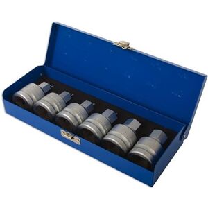 Laser Tools Hex Socket Bit Set 3/4"D 6pc 3814 Laser Tools Hex Socket Bit Set 3/4"D 6pc 3814