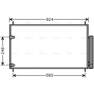 PRASCO TOA5405D Aluminium Air Conditioning Condenser - Air Conditioning Condenser PRASCO TOA5405D Aluminium Air Conditioning Condenser - Air Conditioning Condenser