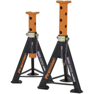 Axle Stands (Pair) 6tonne Capacity Per Stand - Orange - Sealey As6o New Axle Stands (Pair) 6tonne Capacity Per Stand - Orange - Sealey As6o New