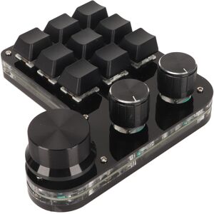 Mini 9 Key Keypad With 3 Knob Rgb Light Blue Switch Diy Programmable Univers New Mini 9 Key Keypad With 3 Knob Rgb Light Blue Switch Diy Programmable Univers New