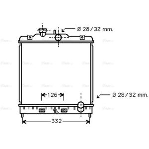 Ava Cooling Ava Coolant Radiator Hd2120 For Honda Civic (1992) 1.6 Vtec Ava Cooling Ava Coolant Radiator Hd2120 For Honda Civic (1992) 1.6 Vtec