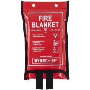 Firechief Kitemarked Fire Blanket 1.2m X 1.2m, Soft Case, Red - Medium Emergency Firechief Kitemarked Fire Blanket 1.2m X 1.2m, Soft Case, Red - Medium Emergency