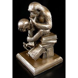 Figuren Shop Gmbh Monkey With Skull Figure - Hugo Rheinhold - Evolution Theory Darwin Chimpanzee Figuren Shop Gmbh Monkey With Skull Figure - Hugo Rheinhold - Evolution Theory Darwin Chimpanzee