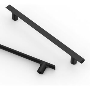 9build 10 Pack 192mm Matte Black Kitchen Cupboard Handles - Zinc Alloy-Suitable 9build 10 Pack 192mm Matte Black Kitchen Cupboard Handles - Zinc Alloy-Suitable