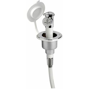 Push Button Shower Chromed Finish Pvc Hose 2.5 M Flat Mounting - 1 Pc Osculati Push Button Shower Chromed Finish Pvc Hose 2.5 M Flat Mounting - 1 Pc Osculati