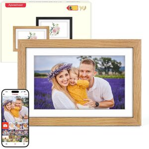 Digital Photo Frame Wifi Oak Wood Frame, Frameo Digital Picture Frame 10.1 Inch, Digital Photo Frame Wifi Oak Wood Frame, Frameo Digital Picture Frame 10.1 Inch,