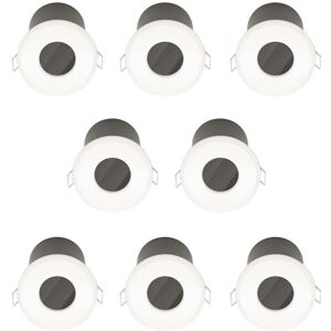 Firstchoicelighting Set Of 8 White Gu10 Fire Rated Ip65 Bathroom Recessed Ceiling Downlights Firstchoicelighting Set Of 8 White Gu10 Fire Rated Ip65 Bathroom Recessed Ceiling Downlights