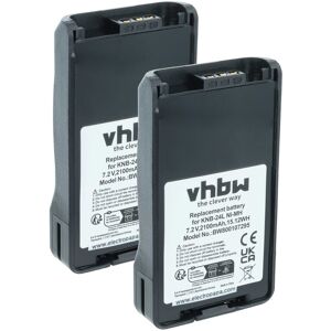 Vhbw 2x Battery For Kenwood Knb-56l Knb-55l Knb-56 Knb-55 Knb-55li Knb-40lcv 2100mah Vhbw 2x Battery For Kenwood Knb-56l Knb-55l Knb-56 Knb-55 Knb-55li Knb-40lcv 2100mah