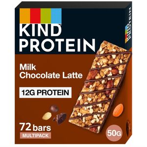 Kind Protein Bars, Milk Chocolate Latte, Healthy Snack, Gluten Free, 72 X 50g Kind Protein Bars, Milk Chocolate Latte, Healthy Snack, Gluten Free, 72 X 50g