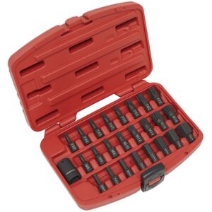 Thatcable 25 Piece Impact Socket Bit Set - 1/2" Square Drive - Trx-Star / Hex / Spline Bit Thatcable 25 Piece Impact Socket Bit Set - 1/2" Square Drive - Trx-Star / Hex / Spline Bit