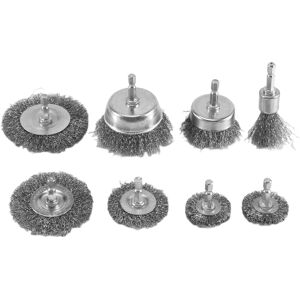 Sodial 2x(8 Pieces Wire Brush Wheel Cup Brush Set Accessories 1/4inch Hex For Rust6271 Sodial 2x(8 Pieces Wire Brush Wheel Cup Brush Set Accessories 1/4inch Hex For Rust6271