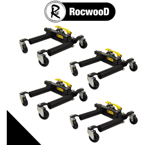 4pcs Hydraulic Wheel Dolly Rocwood Heavy Duty Vehicle Positioning Car 2720kg 4pcs Hydraulic Wheel Dolly Rocwood Heavy Duty Vehicle Positioning Car 2720kg