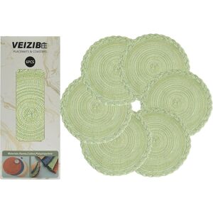 Table Mats, Heat Resistant Braided Placemats Lace Meal Mat Washable Anti Slip Ro Table Mats, Heat Resistant Braided Placemats Lace Meal Mat Washable Anti Slip Ro