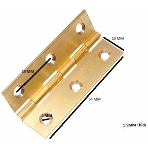 Onestopdiy Butt Hinge Door Box Extruded Brass 63mm 2 1/2 Inch 50 Pairs Onestopdiy Butt Hinge Door Box Extruded Brass 63mm 2 1/2 Inch 50 Pairs