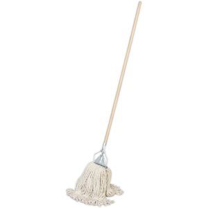 Thatcable Traditional 450g Kentucky Mop - Extra Thick Absorbent Cotton - Wooden Handle Thatcable Traditional 450g Kentucky Mop - Extra Thick Absorbent Cotton - Wooden Handle