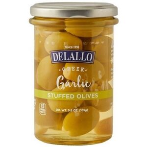 Garlic Stuffed Olives 5.8 Oz (Case Of 6) By Delallo Garlic Stuffed Olives 5.8 Oz (Case Of 6) By Delallo