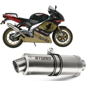 Exhaust Storm By Mivv Muffler Gp Steel Aprilia Tuono Fighter 1000 2002 > 2005 Exhaust Storm By Mivv Muffler Gp Steel Aprilia Tuono Fighter 1000 2002 > 2005