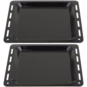 Spares2go Baking Tray Enamelled Pan For Howdens Lamona Oven Cooker 448mm X 360mm X 25mm X2 Spares2go Baking Tray Enamelled Pan For Howdens Lamona Oven Cooker 448mm X 360mm X 25mm X2