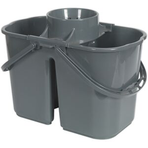 Thatcable 15 Litre Dual Compartment Mop Bucket - Removeable Wringer - Two Carry Handles Thatcable 15 Litre Dual Compartment Mop Bucket - Removeable Wringer - Two Carry Handles
