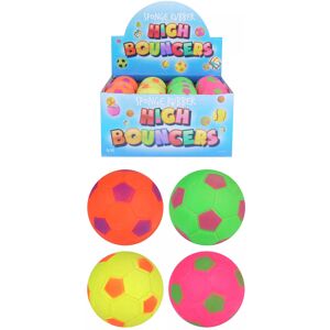 Henbrandt 24 X Assorted Footballs Hard Sponge Rubber Hi-Bounce Balls - Wholesale Box Henbrandt 24 X Assorted Footballs Hard Sponge Rubber Hi-Bounce Balls - Wholesale Box