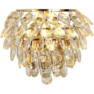 Litecraft Visconte Maine Wall Light Crystal Effect E14 Fitting - Polished Gold Litecraft Visconte Maine Wall Light Crystal Effect E14 Fitting - Polished Gold