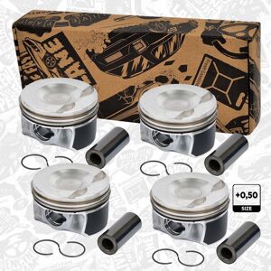 Et Engineteam 4x Piston Set +0.50 Mm Pin Ø 23 Mm Audi Seat Skoda Vw 2.0 Tsi Ccza Et Engineteam 4x Piston Set +0.50 Mm Pin Ø 23 Mm Audi Seat Skoda Vw 2.0 Tsi Ccza