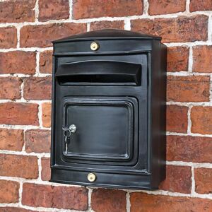 Black Country Metal Works Black Wall Mounted "The Sheffield" Narrow Post Box Black Country Metal Works Black Wall Mounted "The Sheffield" Narrow Post Box